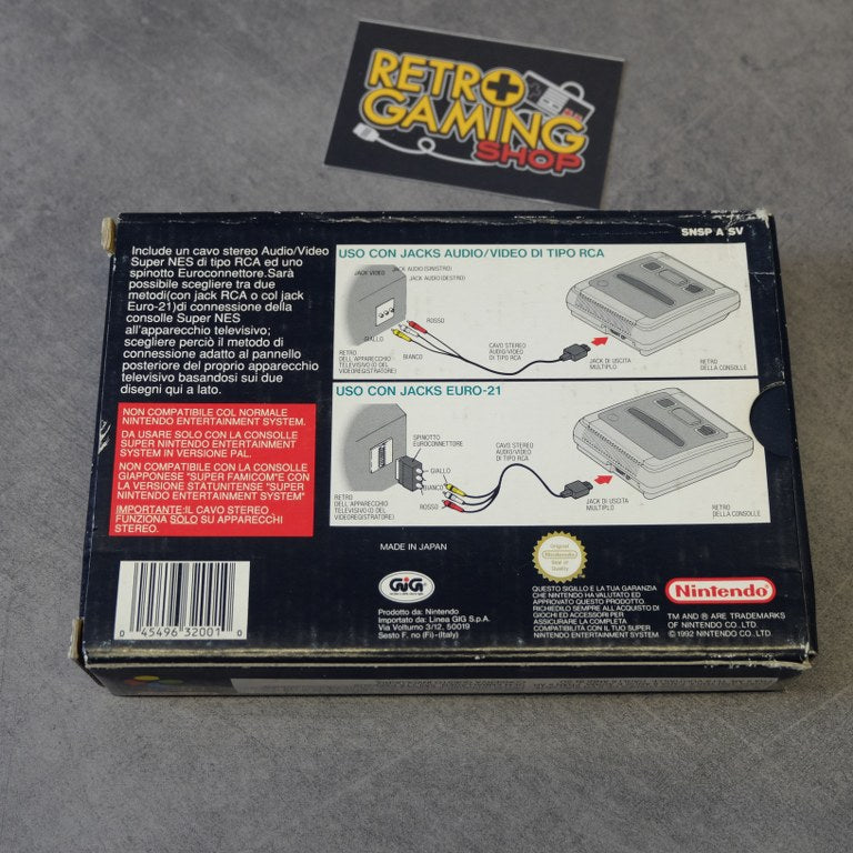 Super Nes Cavo Stereo Audio/Video Nintendo