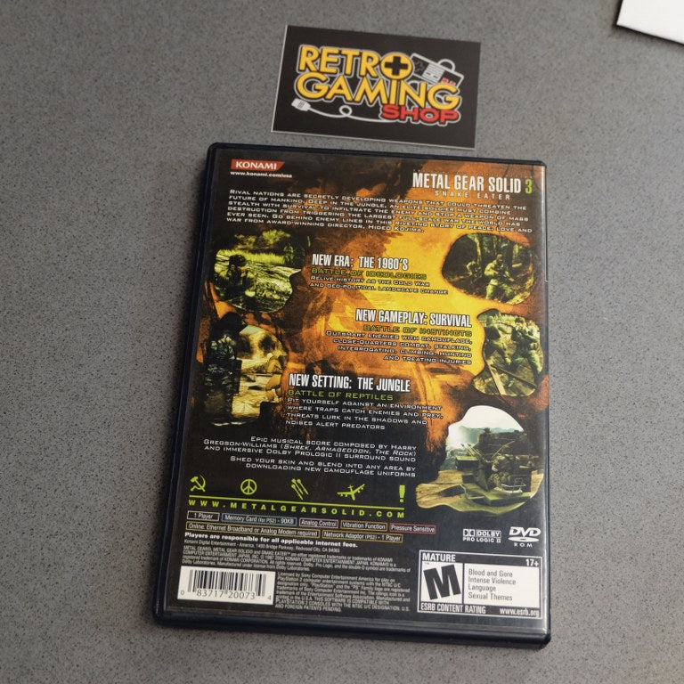 Metal Gear Solid 3 Snake Eater Sony