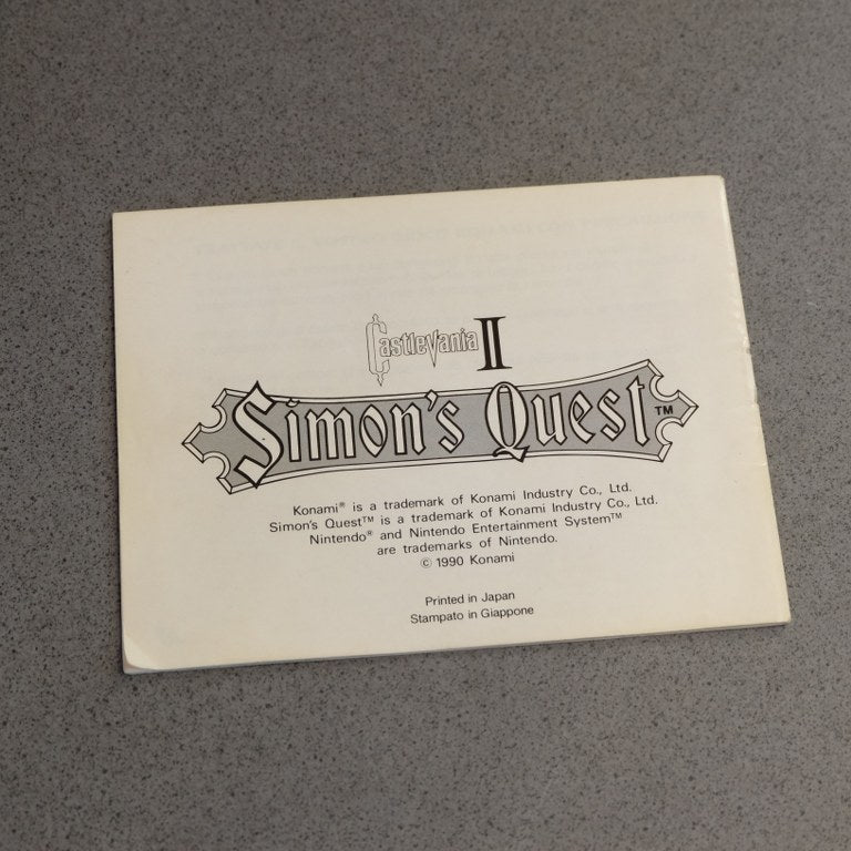 Castlevania II Simon's Quest Nintendo