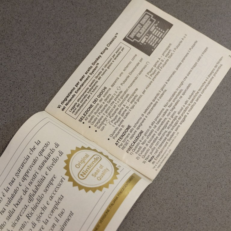 Donkey Kong Classics GIG Nintendo