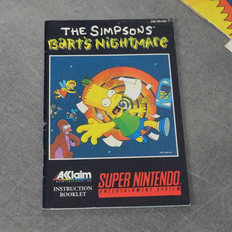 The Simpson's Bart's Nightmare Nintendo