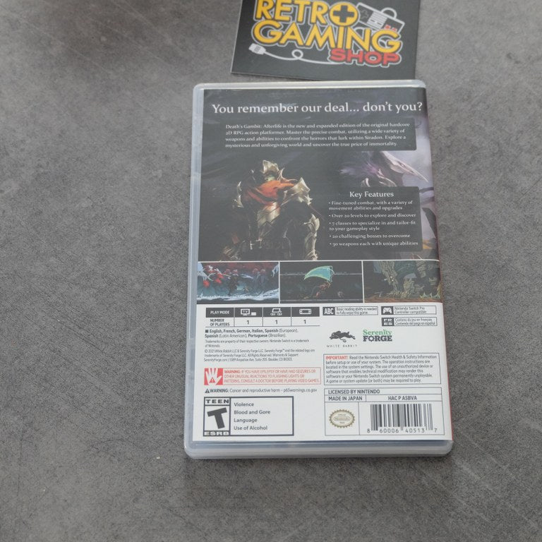 Death's Gambit Afterlife Nintendo
