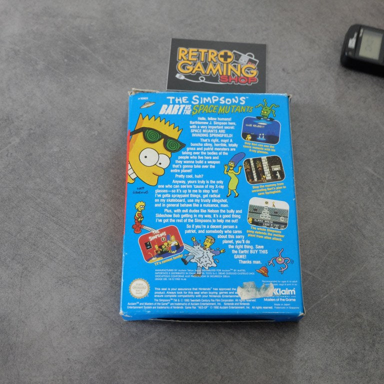 The Simpsons Bart Vs the Space Mutants Nintendo