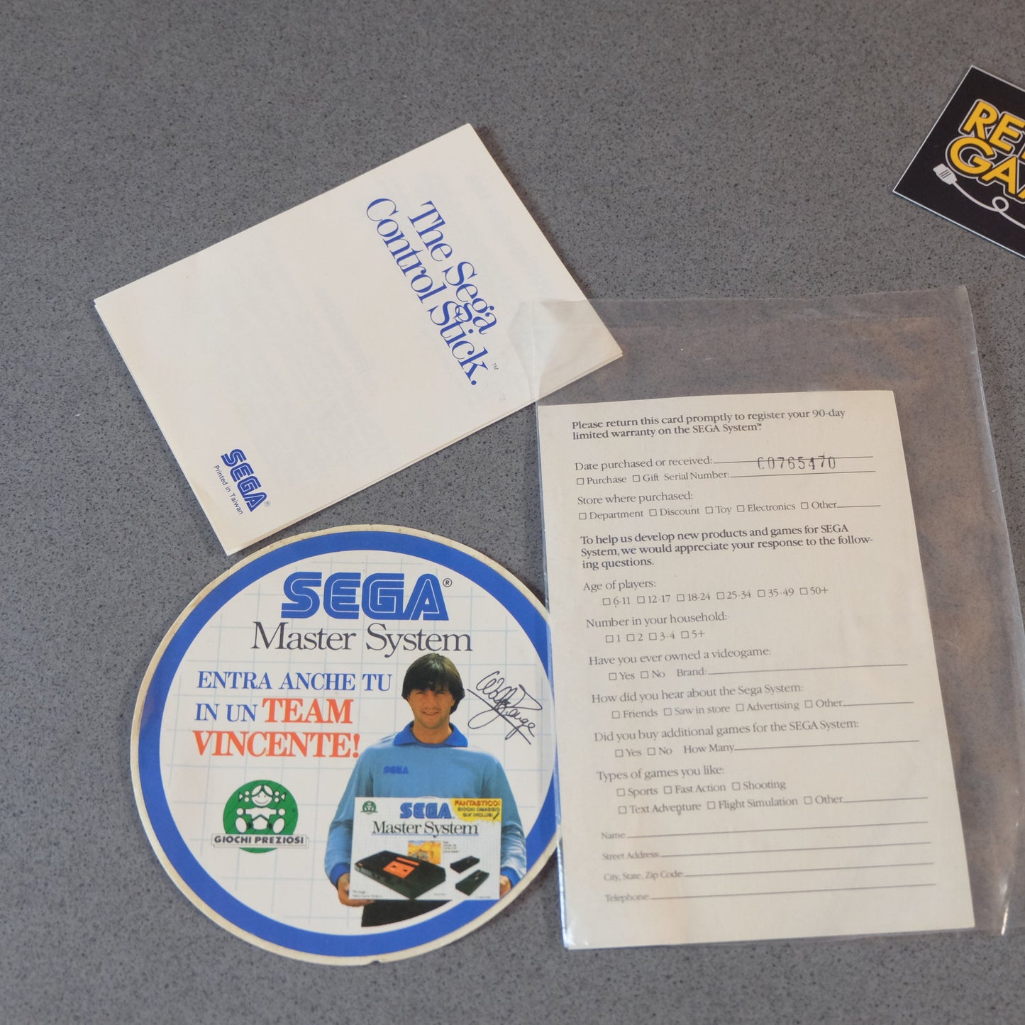 The Sega Control Stick SEGA