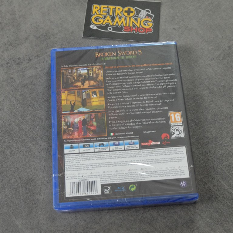 Broken Sword La Maledizione del Serpente Nuovo Sony