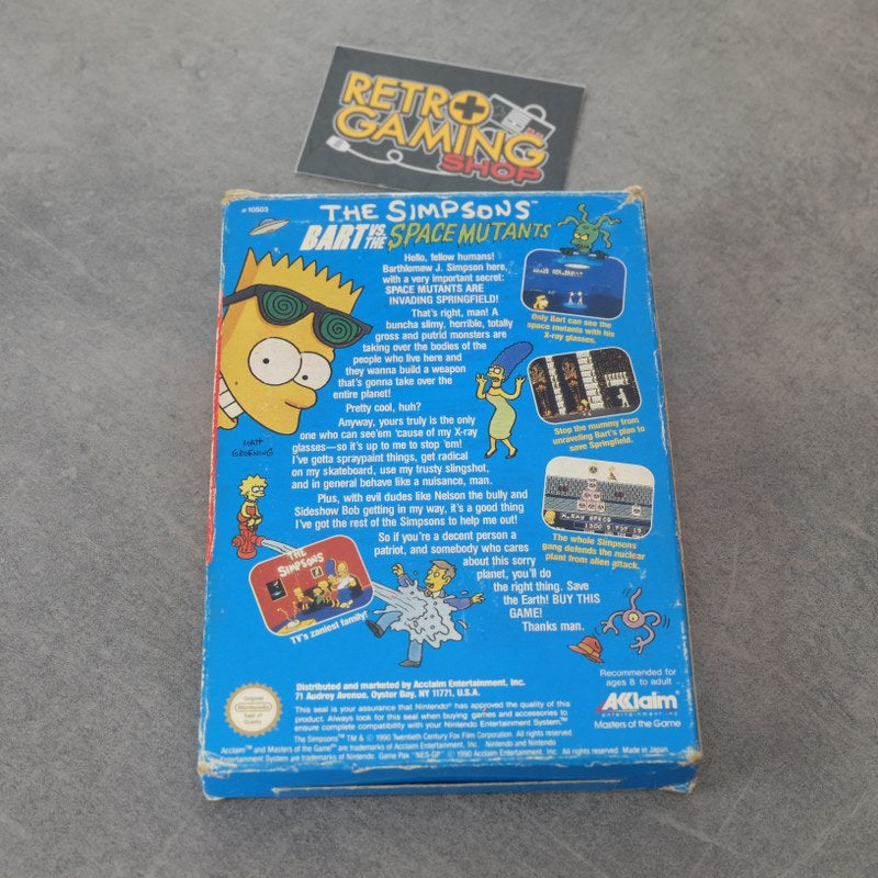 The Simpsons Bart Vs the Space Mutants Nintendo