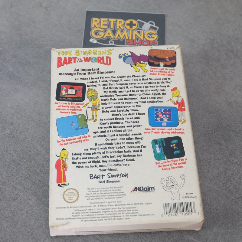 The Simpsons Bart Vs the World Nintendo