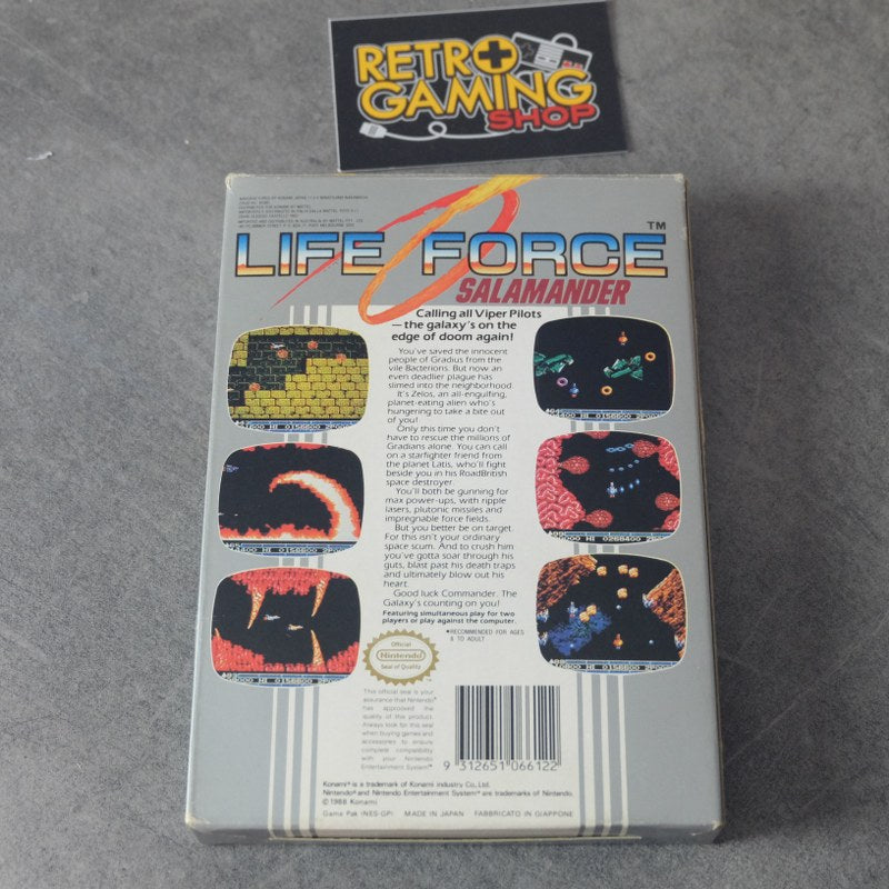 Life Force Salamander Nintendo