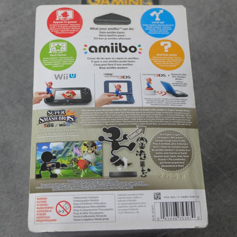 Mr Game & Watch N. 45 Amiibo Nintendo