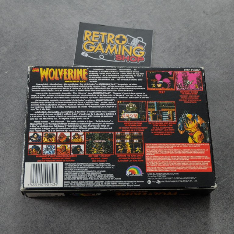 Wolverine Adamantium Rage Nintendo