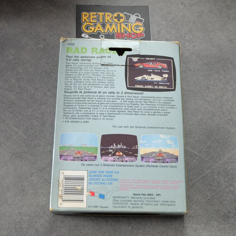 Rad Racer Nintendo