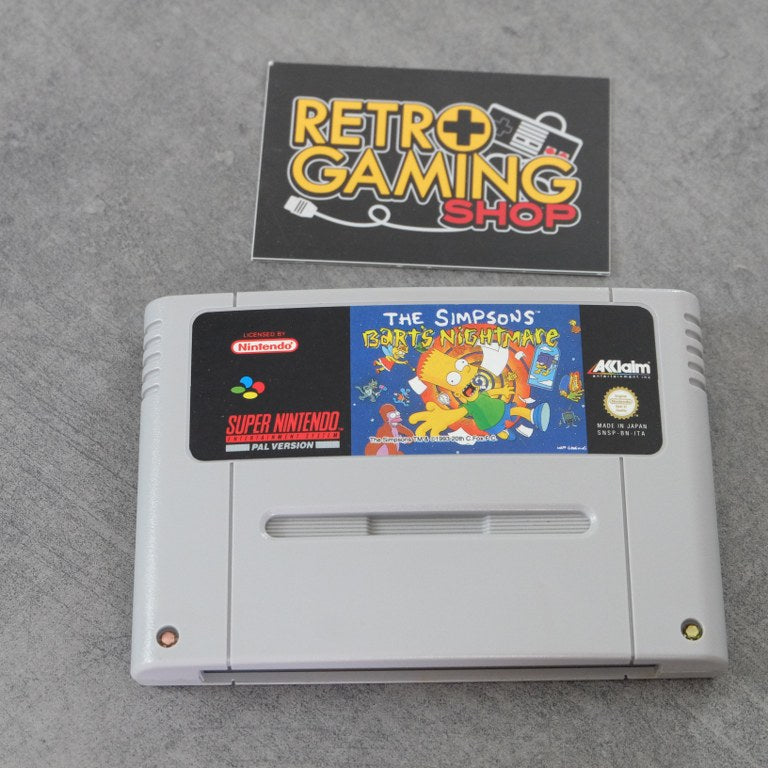 The Simpsons Bart’s Nightmare Nintendo