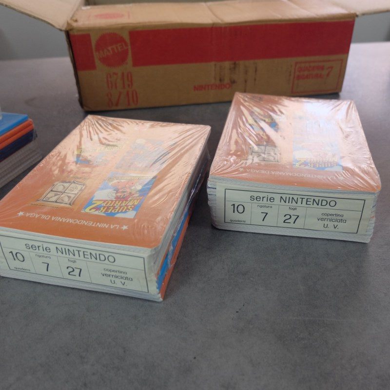 Set Quaderni Nintendo + Shipping Box Mattel Nintendo