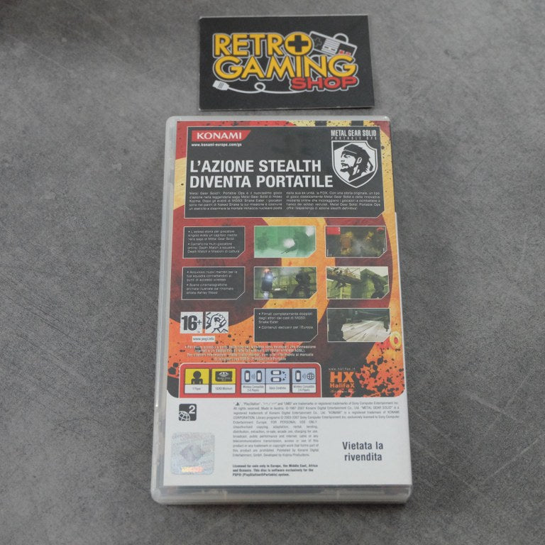 Metal Gear Solid Portable Ops Sony