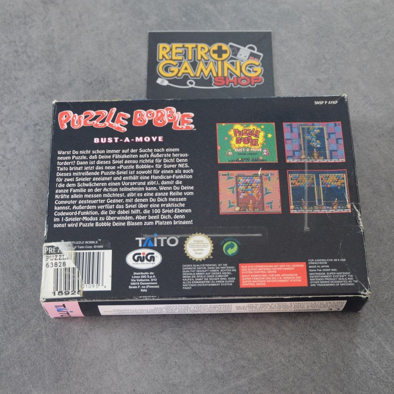 Puzzle Bubble Bust a Move Nintendo