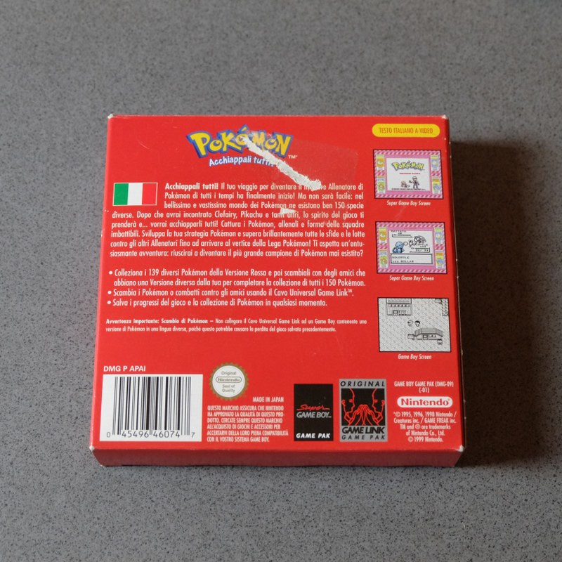 Pokemon Versione Rossa Nintendo