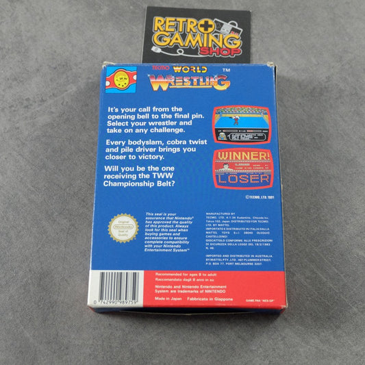 Tecmo World Wrestling Nintendo