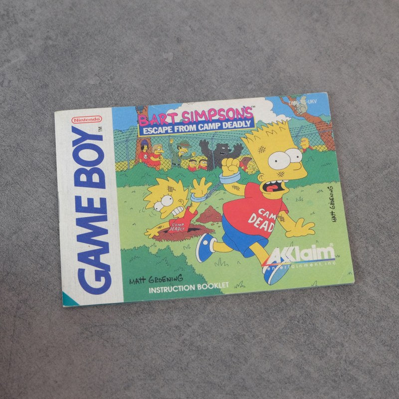 Bart Simpson's Escape from Camp Deadly Nintendo