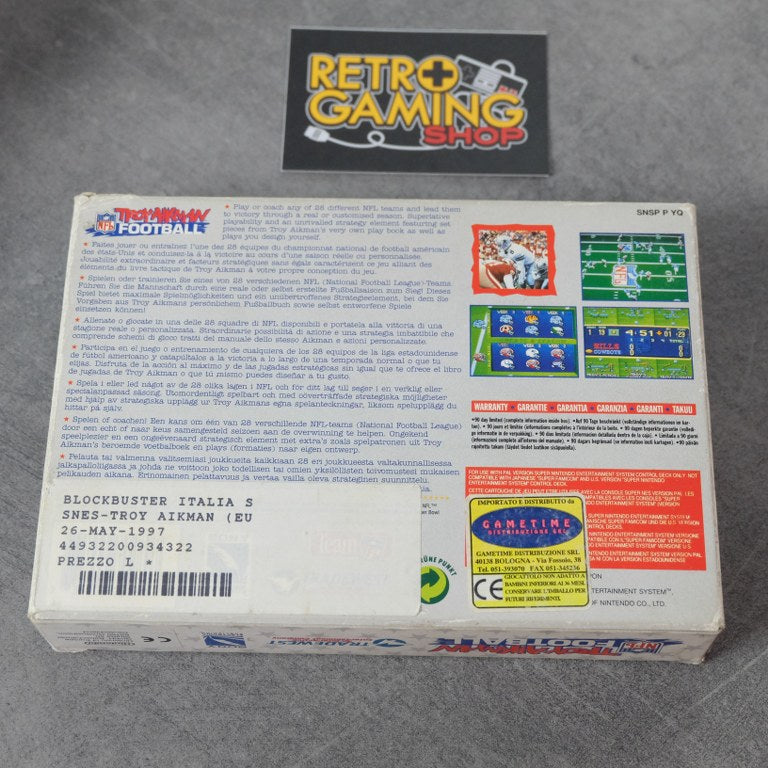 Troy Aikman NFL Football Nintendo