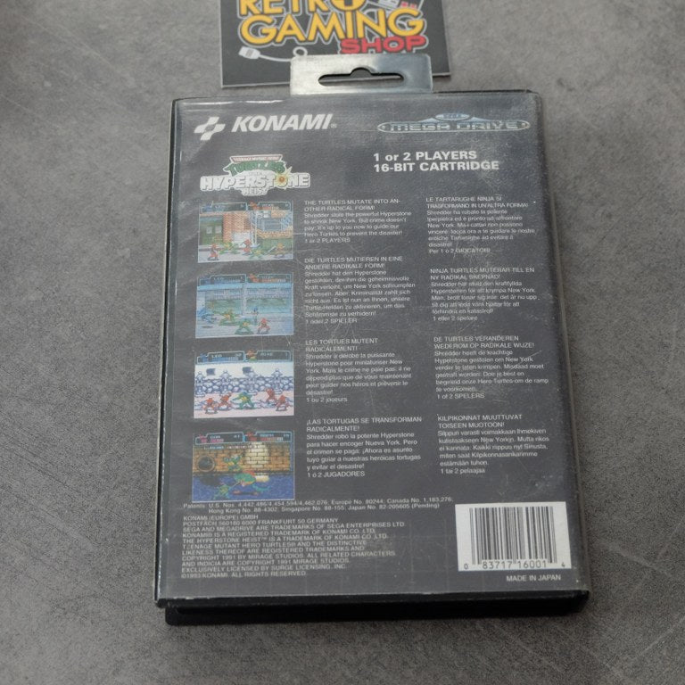 Teenage Mutant Ninja Turtles the Hyperstone Heist SEGA