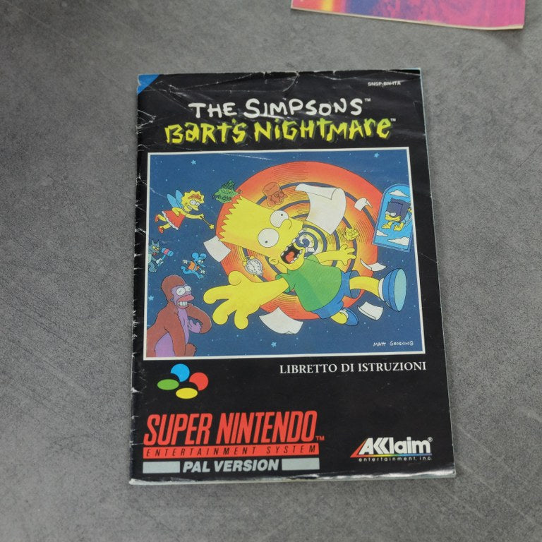 The Simpson's Bart's Nightmare Nintendo