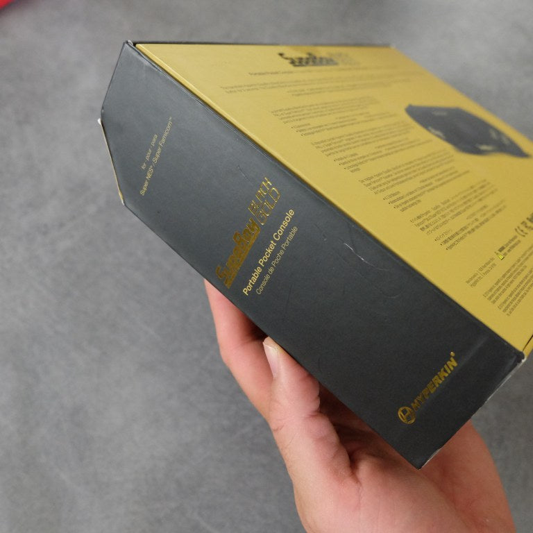 Supaboy Black Gold Hyperkin Nuovo Nintendo