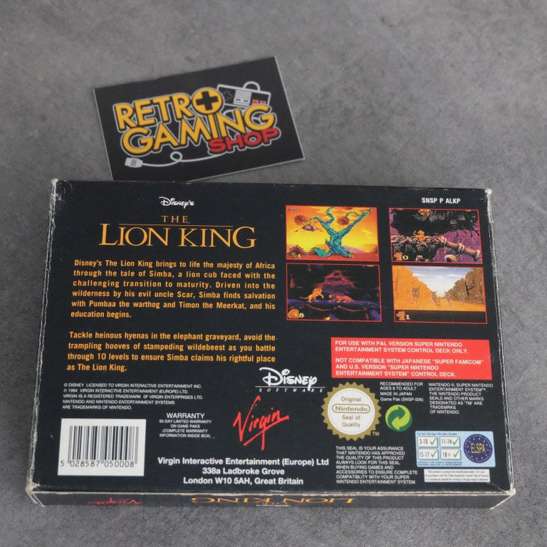 The Lion King/ IL Re Leone Nintendo