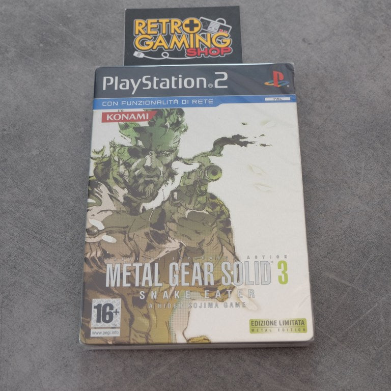 Metal Gear Solid 3 Snake Eater Edizione Limitata Steelcase Nuovo Sony