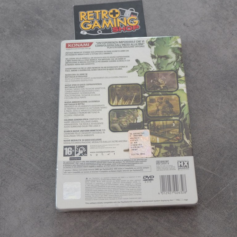 Metal Gear Solid 3 Snake Eater Edizione Limitata Steelcase Nuovo Sony