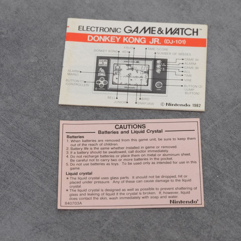 Game & Watch Donkey Kong JR. Nintendo
