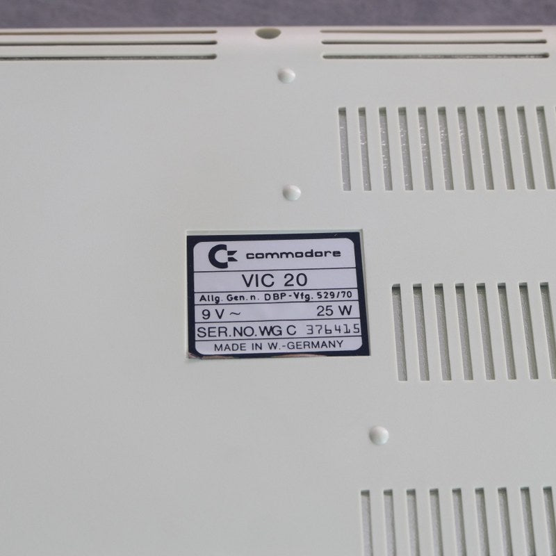Commodore Vic 20 Not Working
