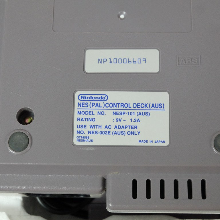Nes Control Deck Top Loader AUS Version Nintendo