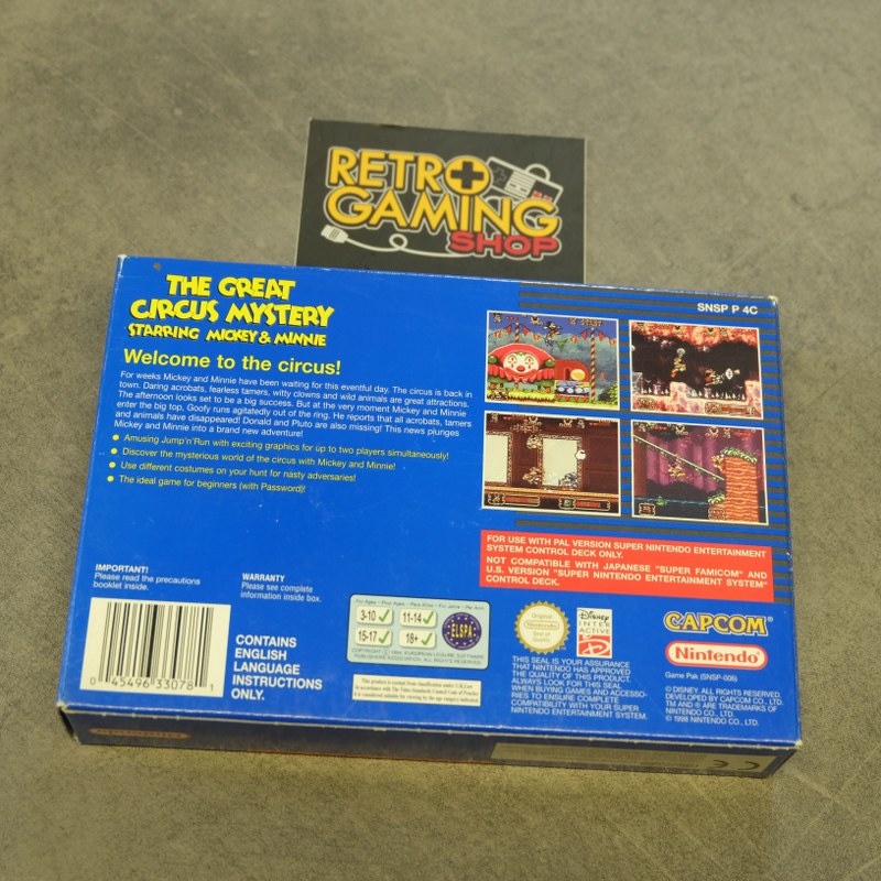 The Great Circus Mystery Starring Mickey Mouse Nintendo