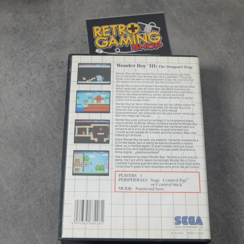Wonder Boy 3 the Dragon’s Trap SEGA