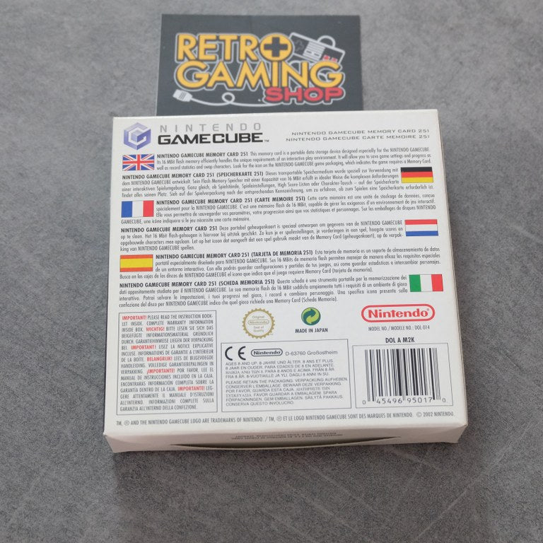 Memory Card 251 Blocchi Gamecube Boxata Nintendo