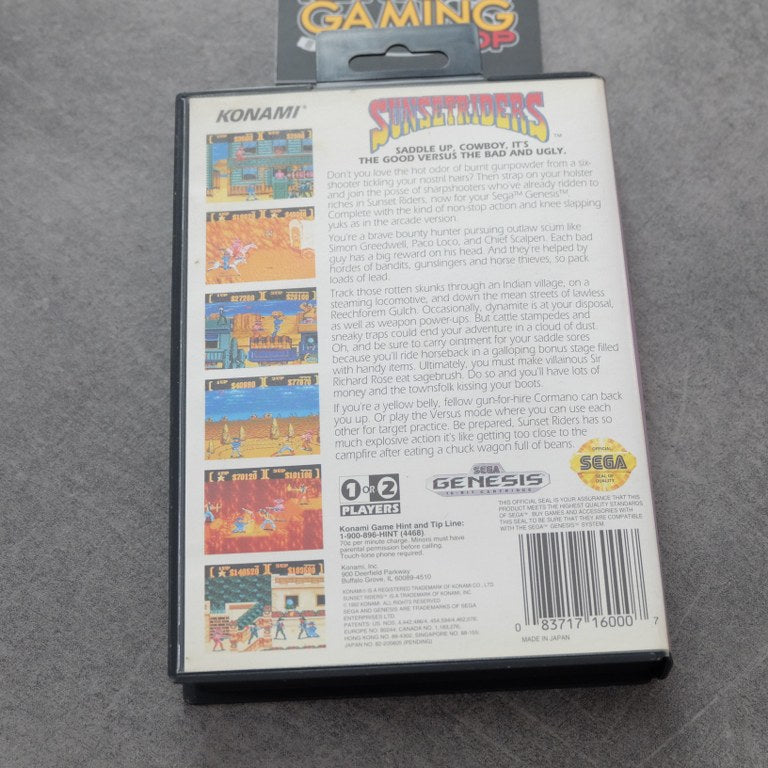 Sunset Riders SEGA