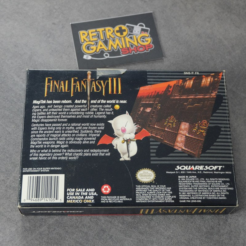 Final Fantasy 3 III Nintendo