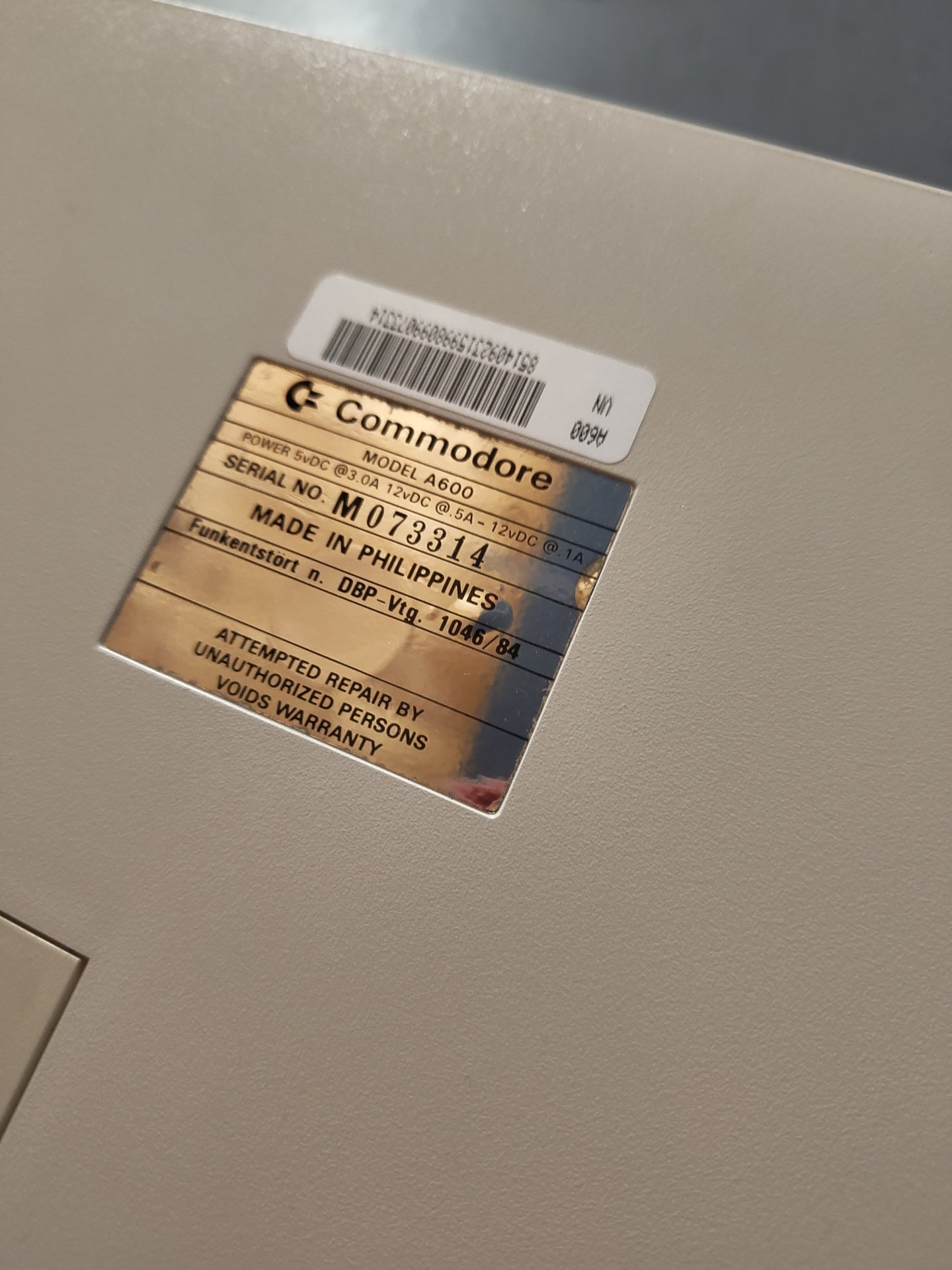 Commodore Amiga 600 Commodore