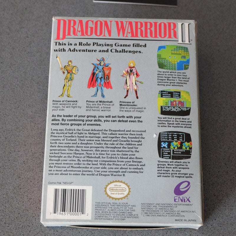 Dragon Warrior 2 II USA - Nintendo