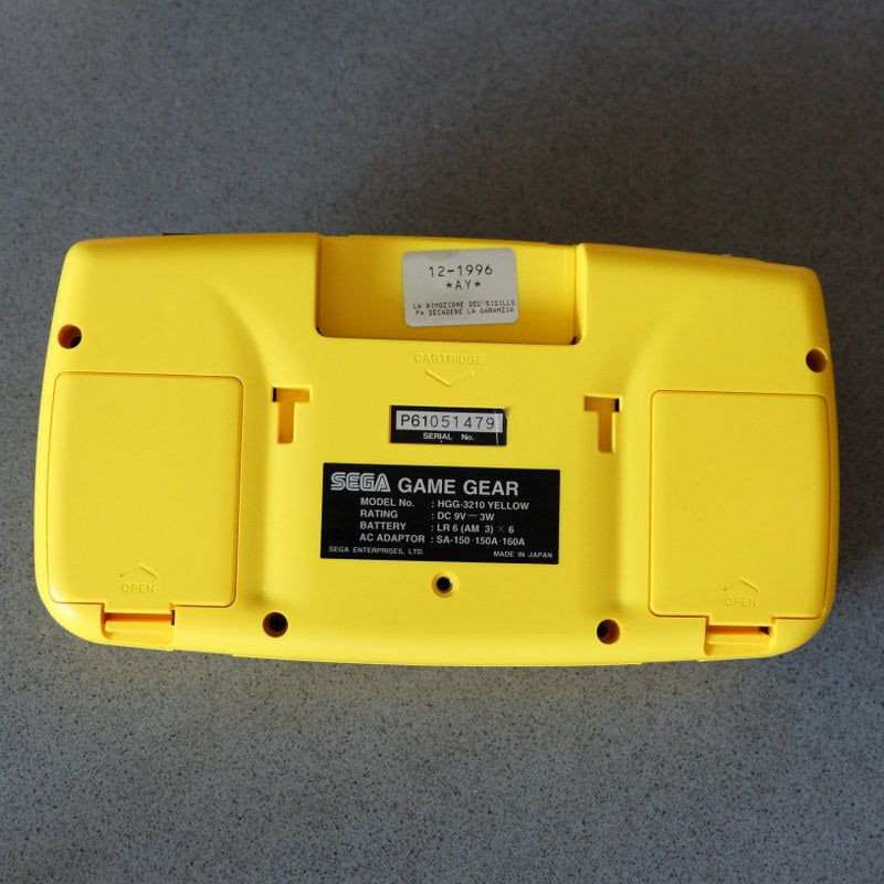 Sega Game Gear Yellow Jap