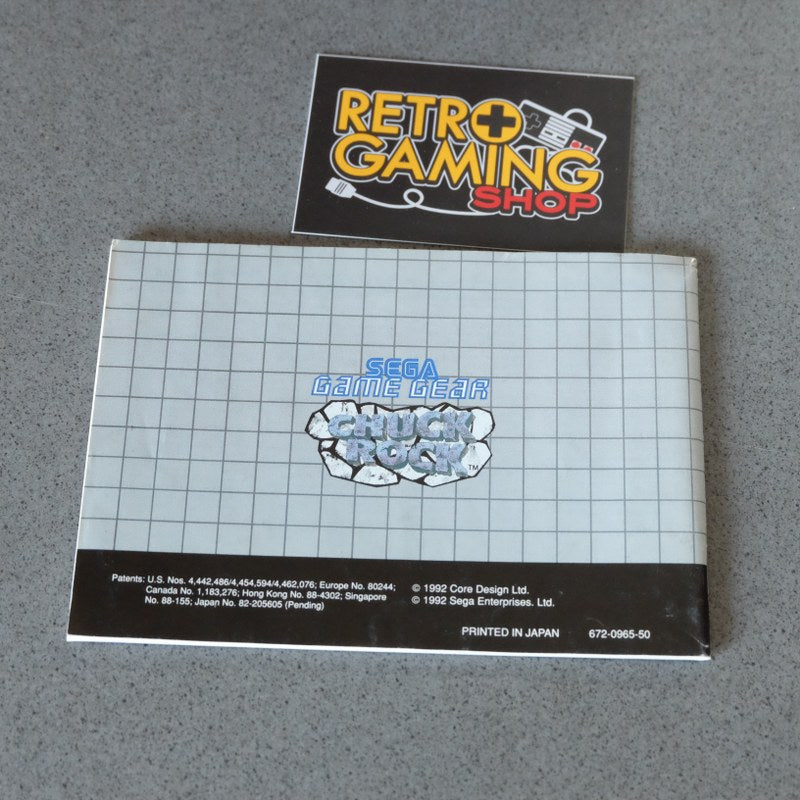 Chuck Rock Booklet