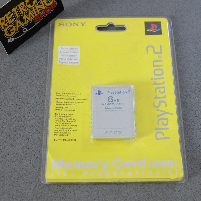 Memori Card Ps2 Originale Satin Silver Sony Nuova - Sony