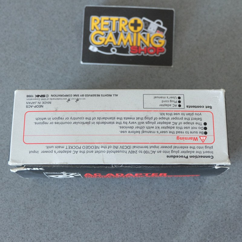 Neo Geo Pocket Ac Adapter - SNK