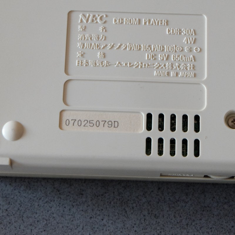 Pc Engine Cd-Rom2 System - NEC
