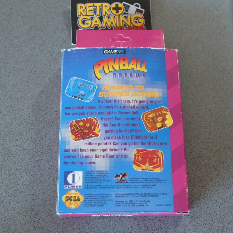 Pinball Dreams - SEGA