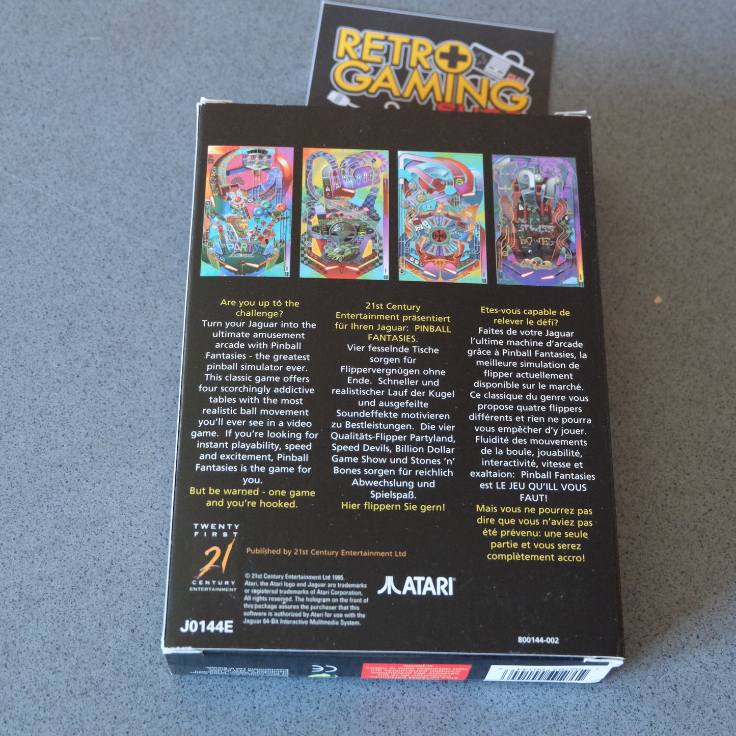 Pinball Fantasies Atari Jaguar