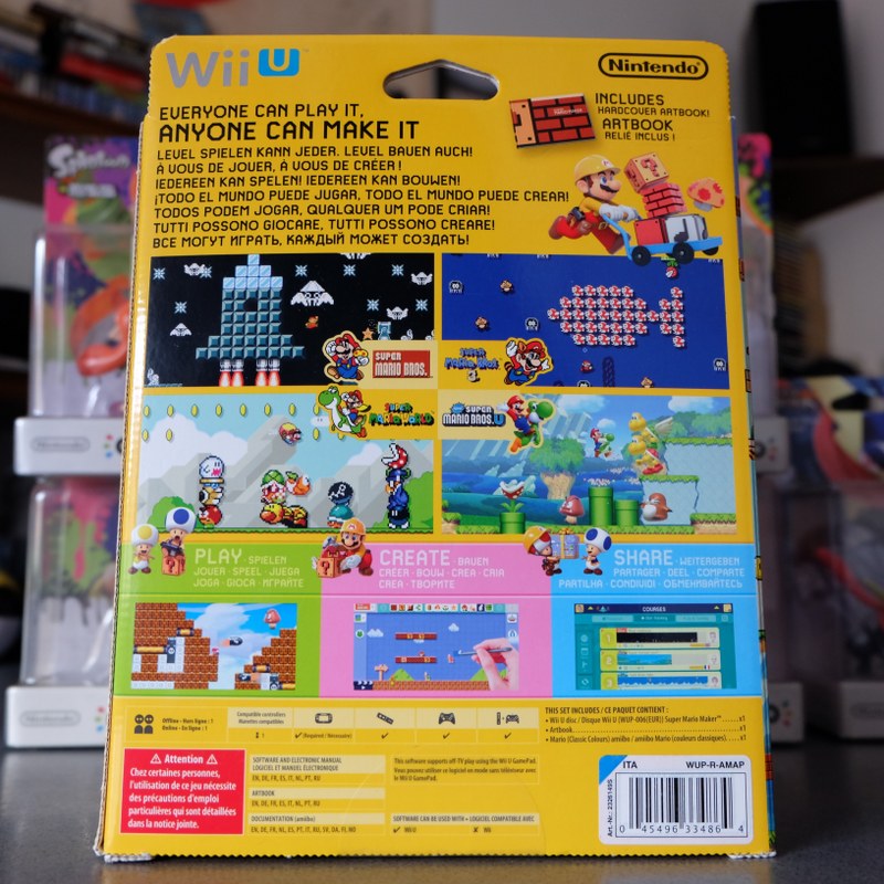 Super Mario Maker + Artbook + Amiibo Nuovo