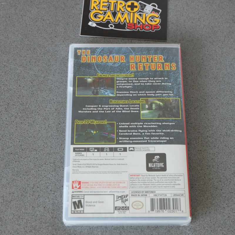 Turok 2 Seeds of Evil Limited Run Nuovo
