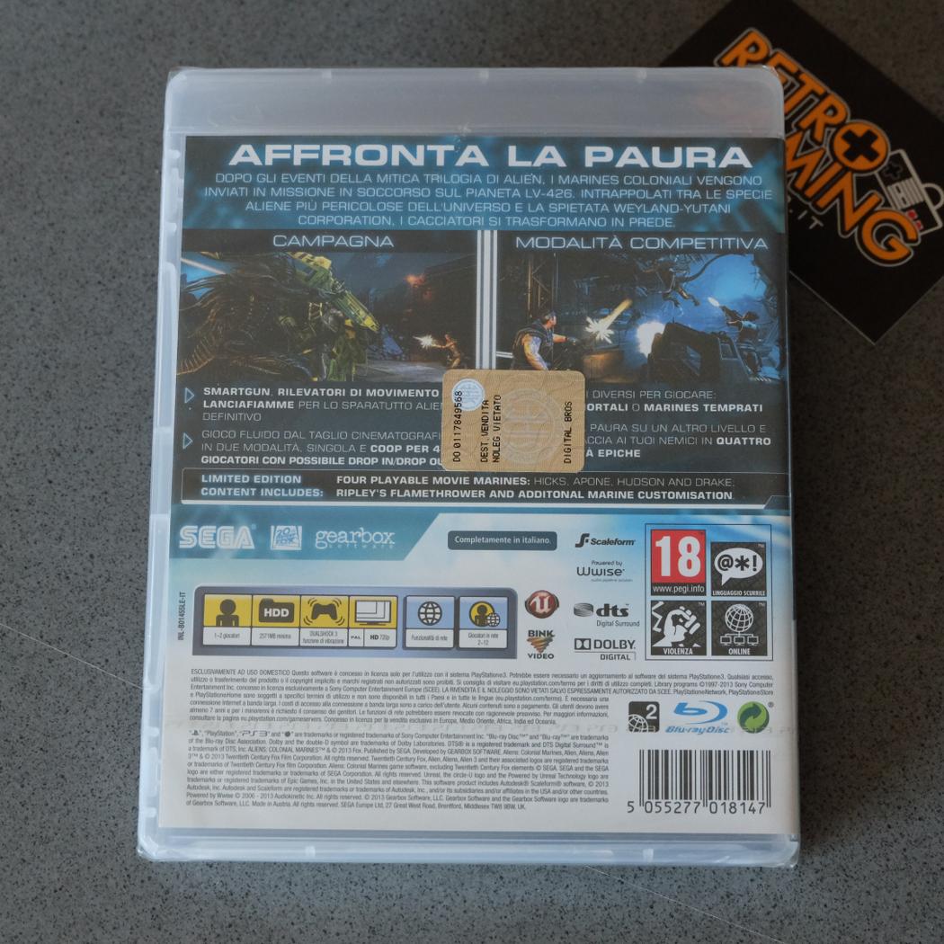 Aliens Colonial Marines Edizione Limitata Nuovo