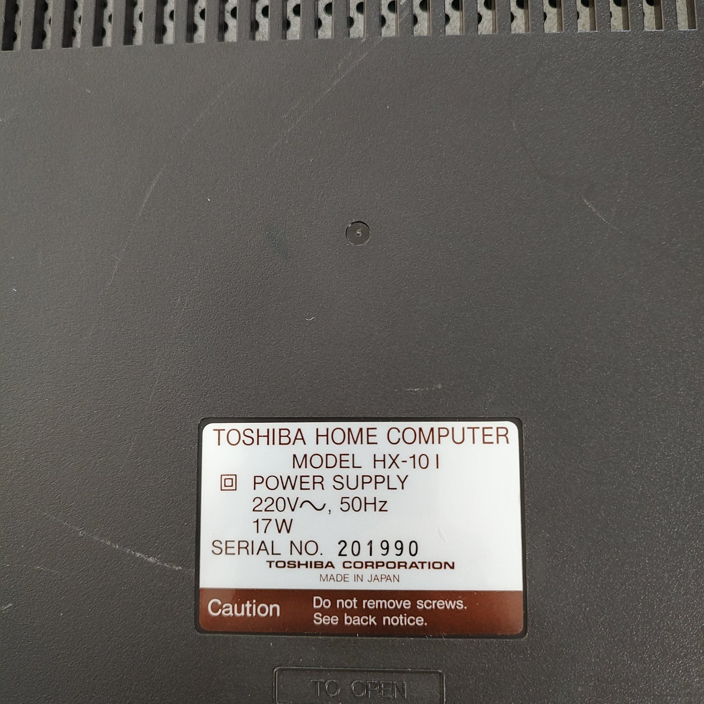 Toshiba Msx Computer Hx-10